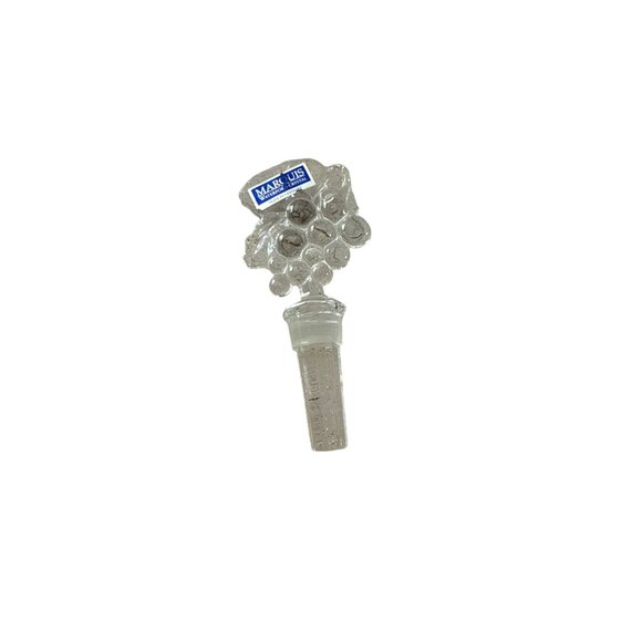 NOS Vintage Marquis Waterford Crystal Grape Wine Stoppers x  Marquis Waterford Crystal Tasting Collection Grape Wine Stopper 2 count